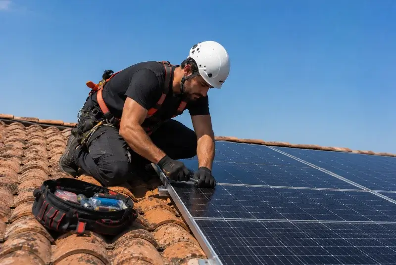 Maintenance et monitoring de panneaux solaires à Durningen