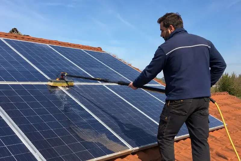 Nettoyage et entretien de panneaux solaires à Durningen